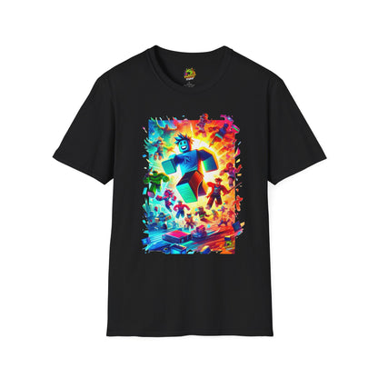 Unique Roblox Kids T-Shirt | Roblox Avatar Tee | Fun Roblox Graphic Shirt for Boys & Girls | Ideal Roblox Gift - High Quality Image