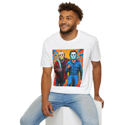 & - Jason Voorhees & Michael Myers Shirt | Funny Halloween Horror Tee - custom-made. limited stock. Order yours now and stand out with this exclusive piece!