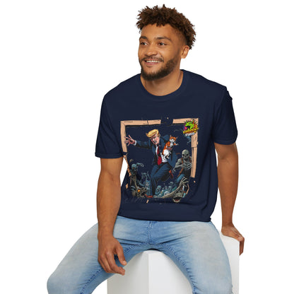 the - They're Eating the Dogs Tee | Trump Election Meme Tee | Funny Satire Graphic Shirt - premium material. limited stock. Order yours now and stand out with this exclusive piece!