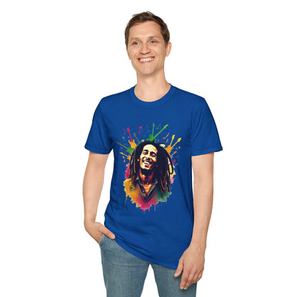 Bob - Bob Marley T-Shirt - Vibrant Rasta Energy - premium material. perfect gift idea. Order yours now and stand out with this exclusive piece!