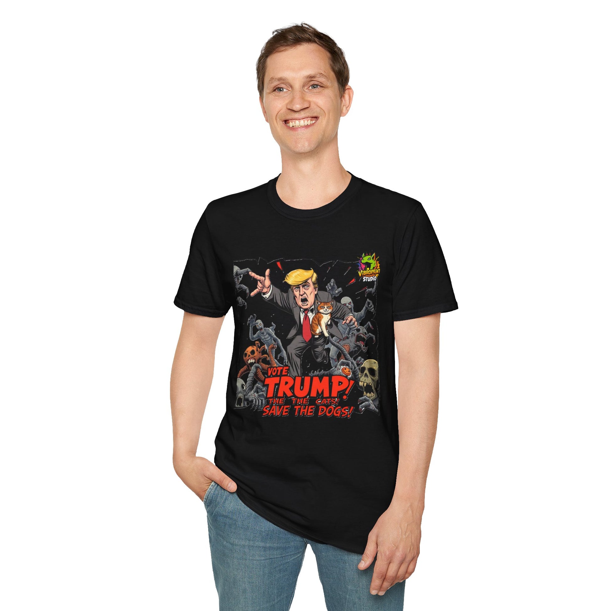 They're - They're Eating the Dogs Shirt | Satirical Trump Election Graphic Tee | Political Meme T-Shirt - custom-made. perfect gift idea. Order yours now and stand out with this exclusive piece!