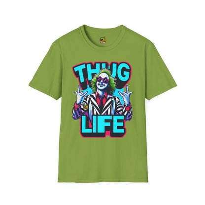 Halloween - Beetlejuice Shirt | Thug Life Halloween Graphic Tee | Spooky Beetlejuice T-Shirt - premium material. perfect gift idea. Order yours now and stand out with this exclusive piece!