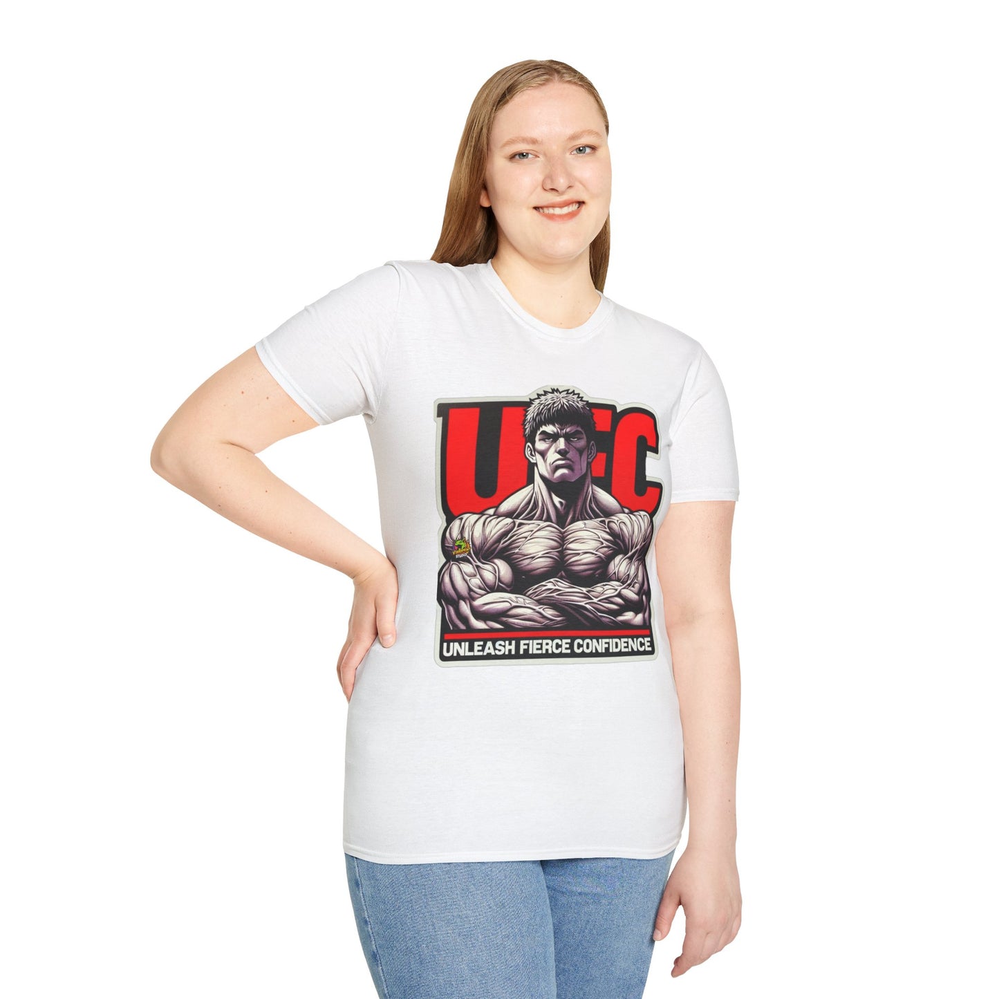 Tee - UFC T Shirt | Unleash Fierce Confidence | UFC Tee with Baki Anime Strength for Fitness Fans - premium material. perfect gift idea. Order yours now and stand out with this exclusive piece!