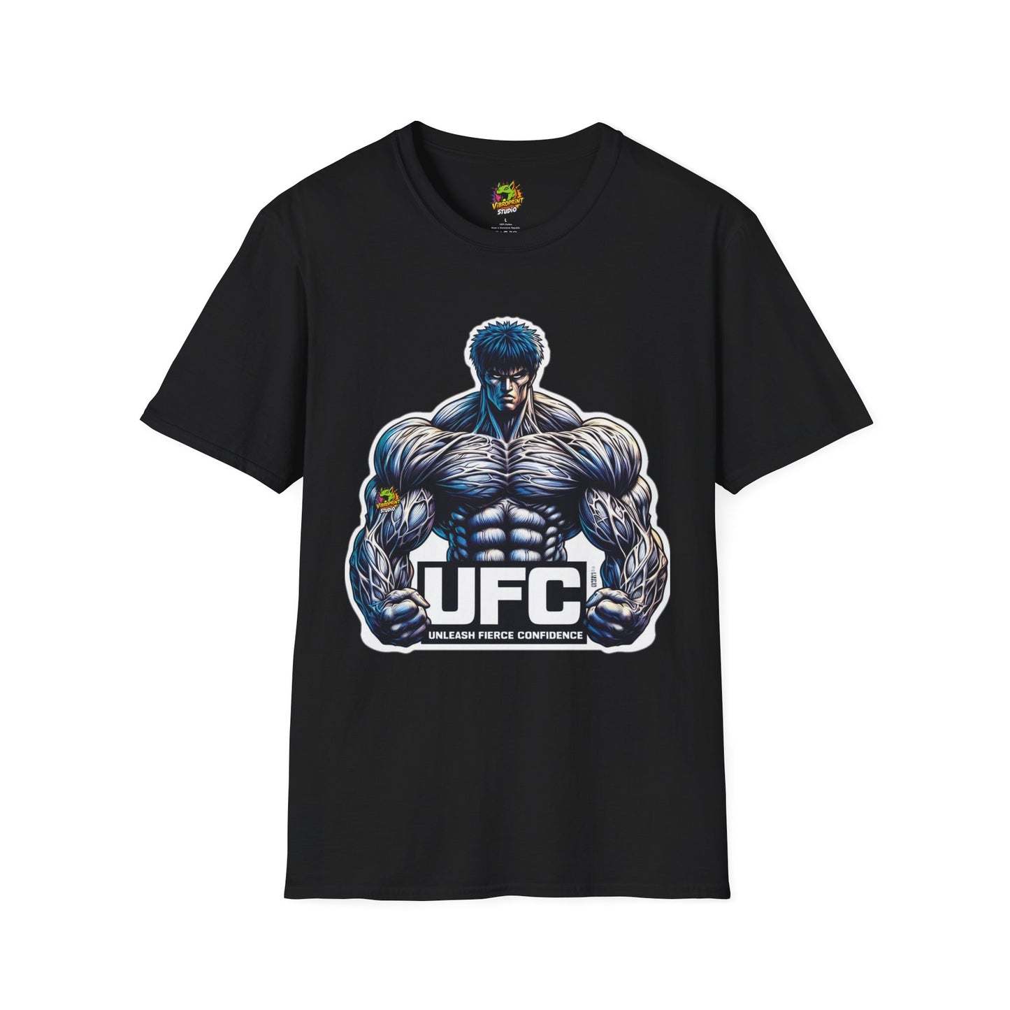 UFC T Shirt | Unleash Fierce Confidence | Motivational UFC Tee with Baki Anime Inspiration for Gym - High Quality Image