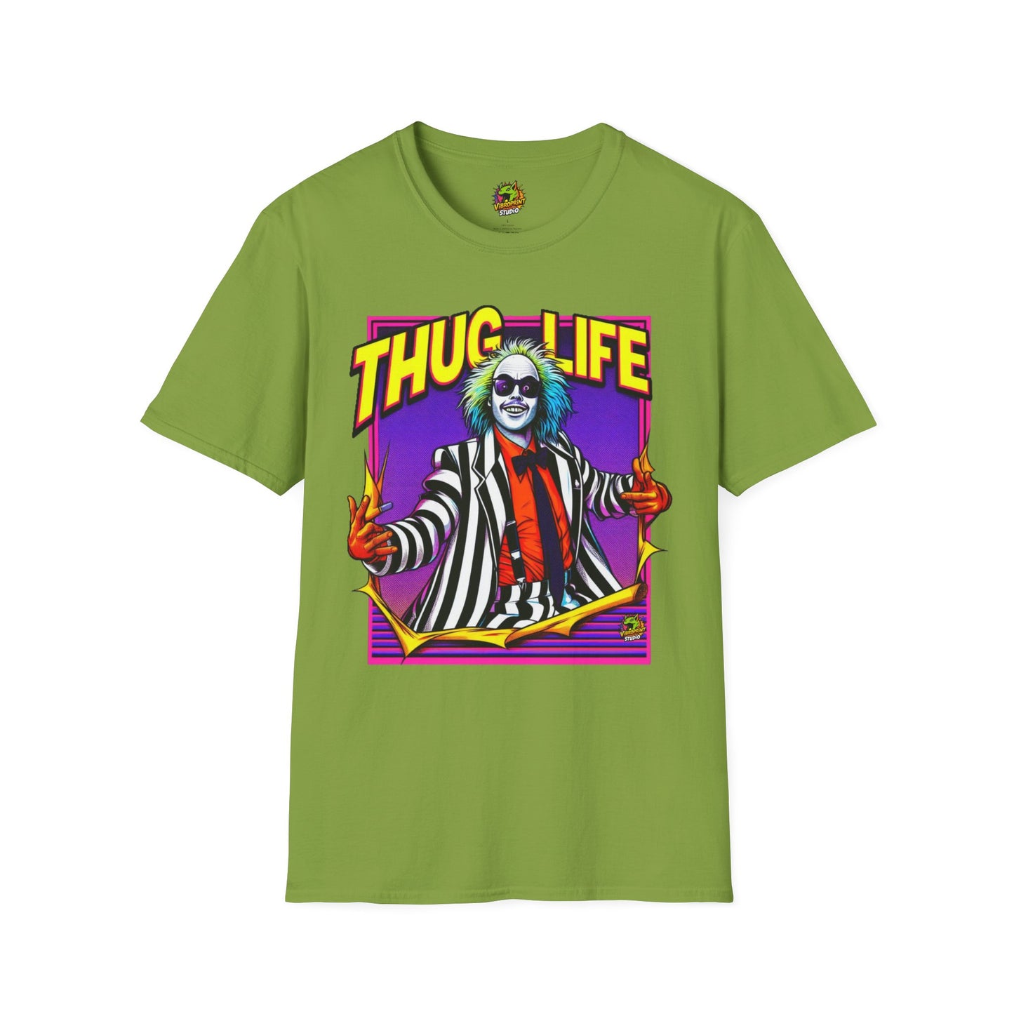 | - Beetlejuice Shirt | Thug Life Halloween T-Shirt | Creepy Beetlejuice Graphic Tee - custom-made. limited stock. Order yours now and stand out with this exclusive piece!