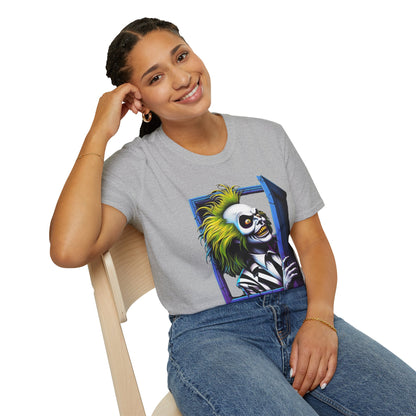 | - Beetlejuice Shirt | Halloween Classic Movie Tee | Beetlejuice Inspired Graphic T-Shirt | Spooky Gift Idea - custom-made. perfect gift idea. Order yours now and stand out with this exclusive piece!