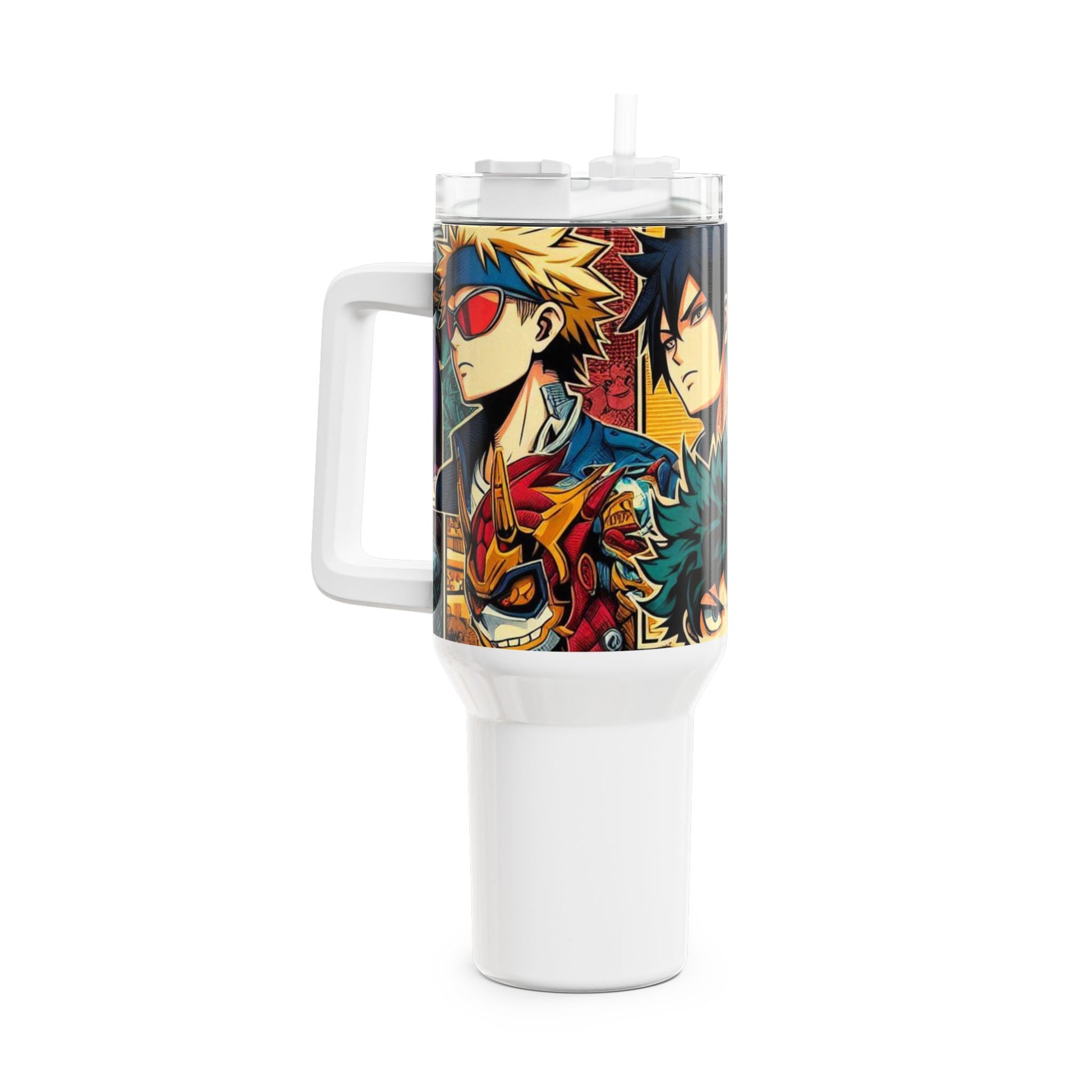 Colorful - Stanley Comics Themed Tumbler | Anime and Geek Drinkware | Colorful Cartoon Tumbler - premium material. limited stock. Order yours now and stand out with this exclusive piece!