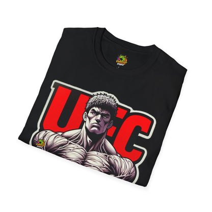 Fans - UFC T Shirt | Unleash Fierce Confidence | UFC Tee with Baki Anime Strength for Fitness Fans - custom-made. perfect gift idea. Order yours now and stand out with this exclusive piece!