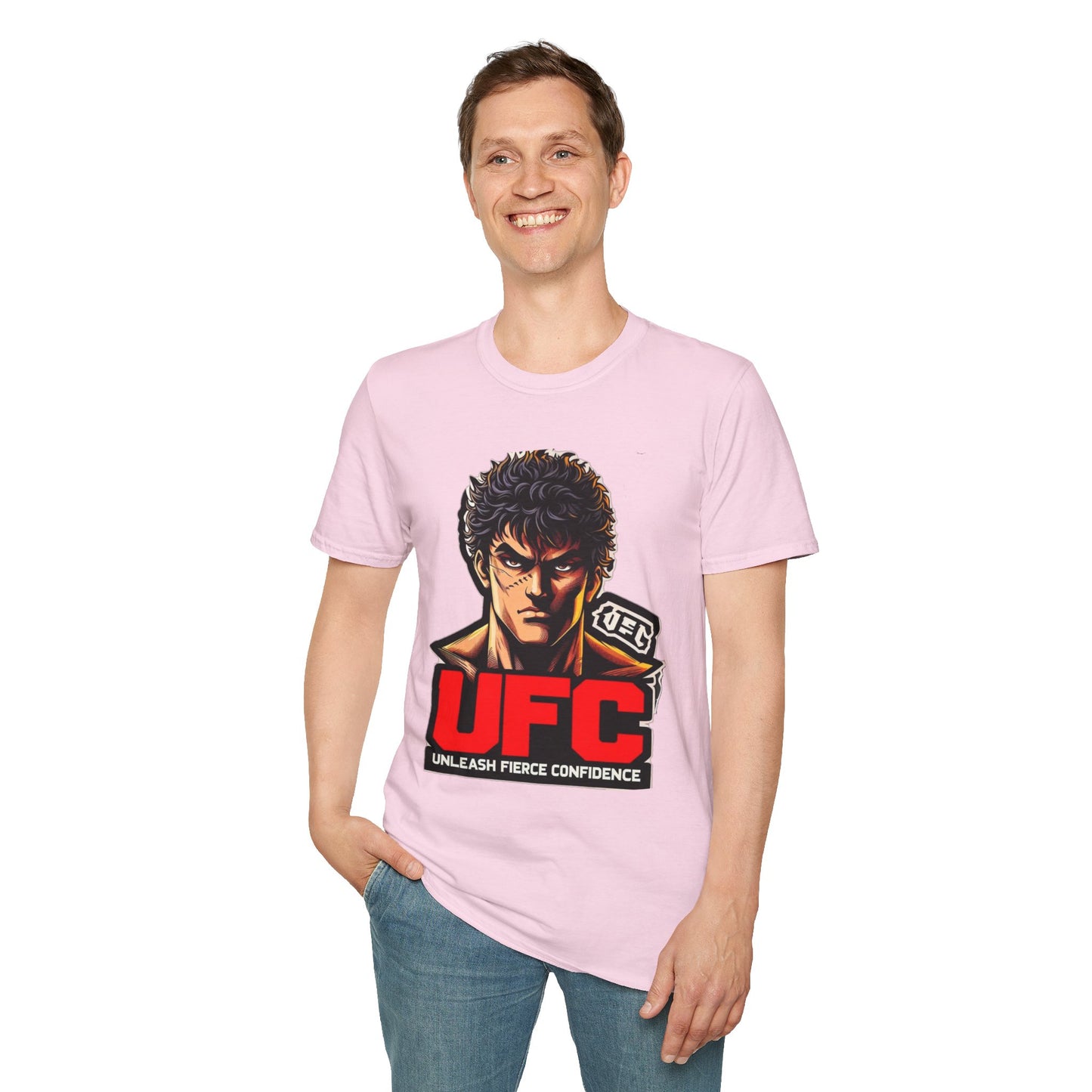 UFC T Shirt | Unleash Fierce Confidence | Motivational UFC Tee with Baki Anime Elements