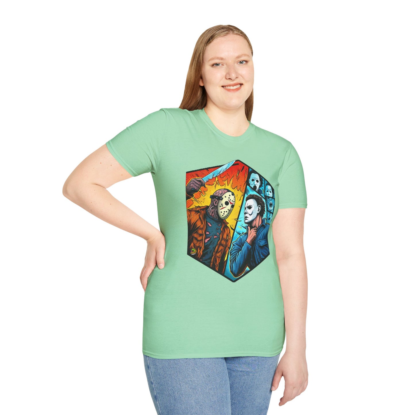 Michael Myers Vintage Shirt | Jason & Michael Halloween Tee