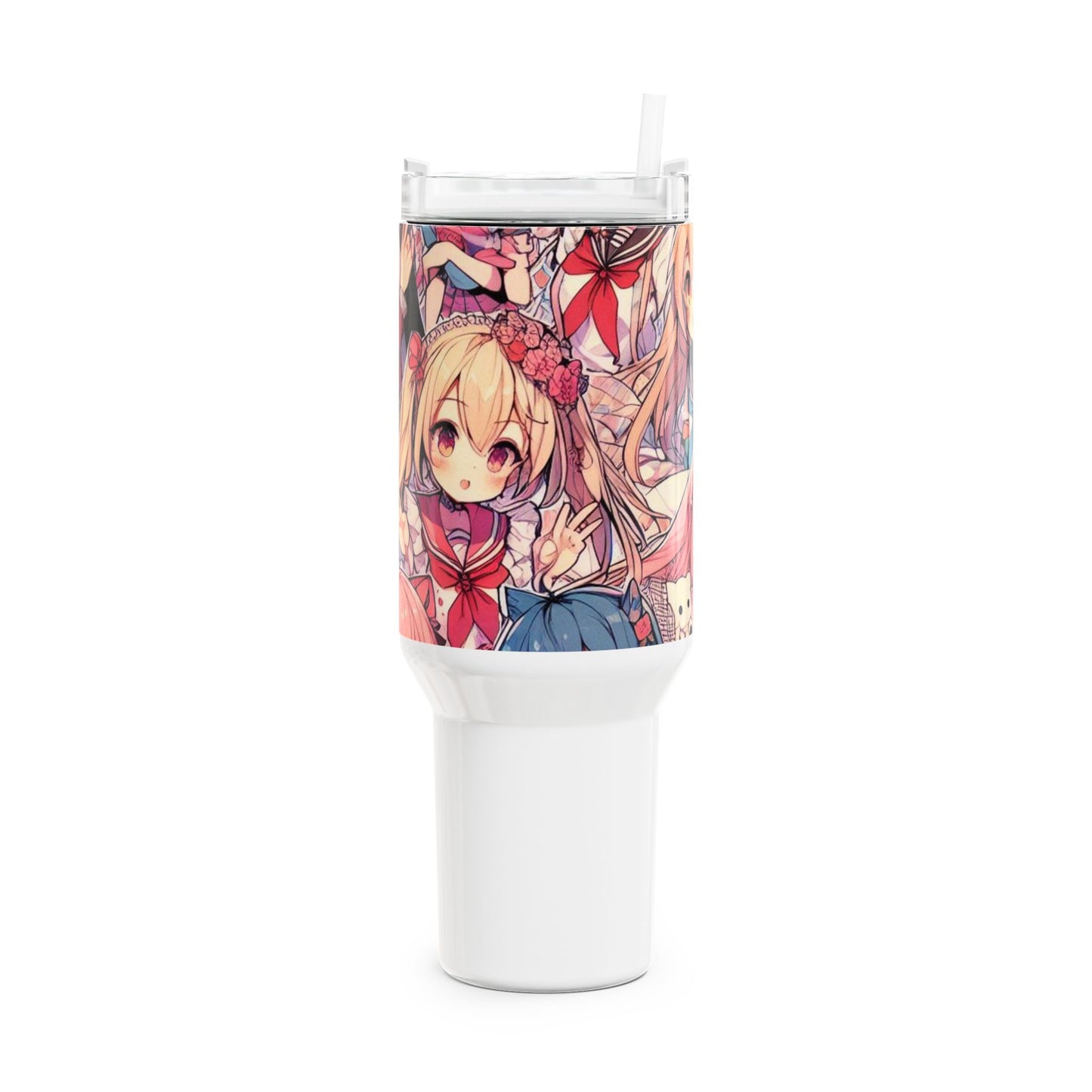 Stanley cup | Anime Tumbler for Gamers and Geeks | Colorful Cartoon Drinkware - High Quality Image