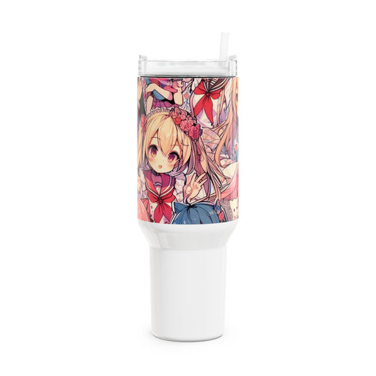 Stanley cup | Anime Tumbler for Gamers and Geeks | Colorful Cartoon Drinkware - High Quality Image