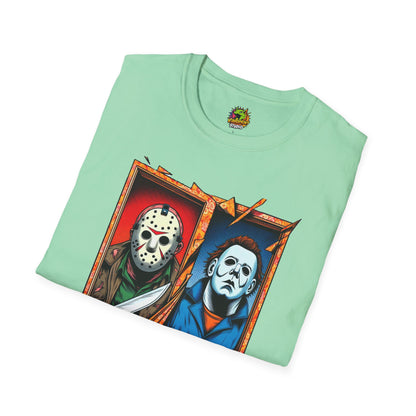 Michael Myers Vintage Tee | Jason Voorhees Funny Picnic Scene