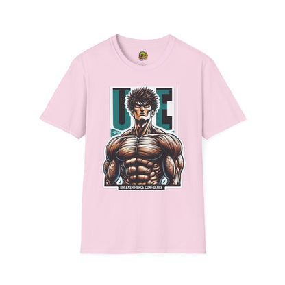 Anime - UFC T Shirt | Unleash Fierce Confidence | UFC Tee Inspired by Baki Anime and Gym Culture - premium material. limited stock. Order yours now and stand out with this exclusive piece!