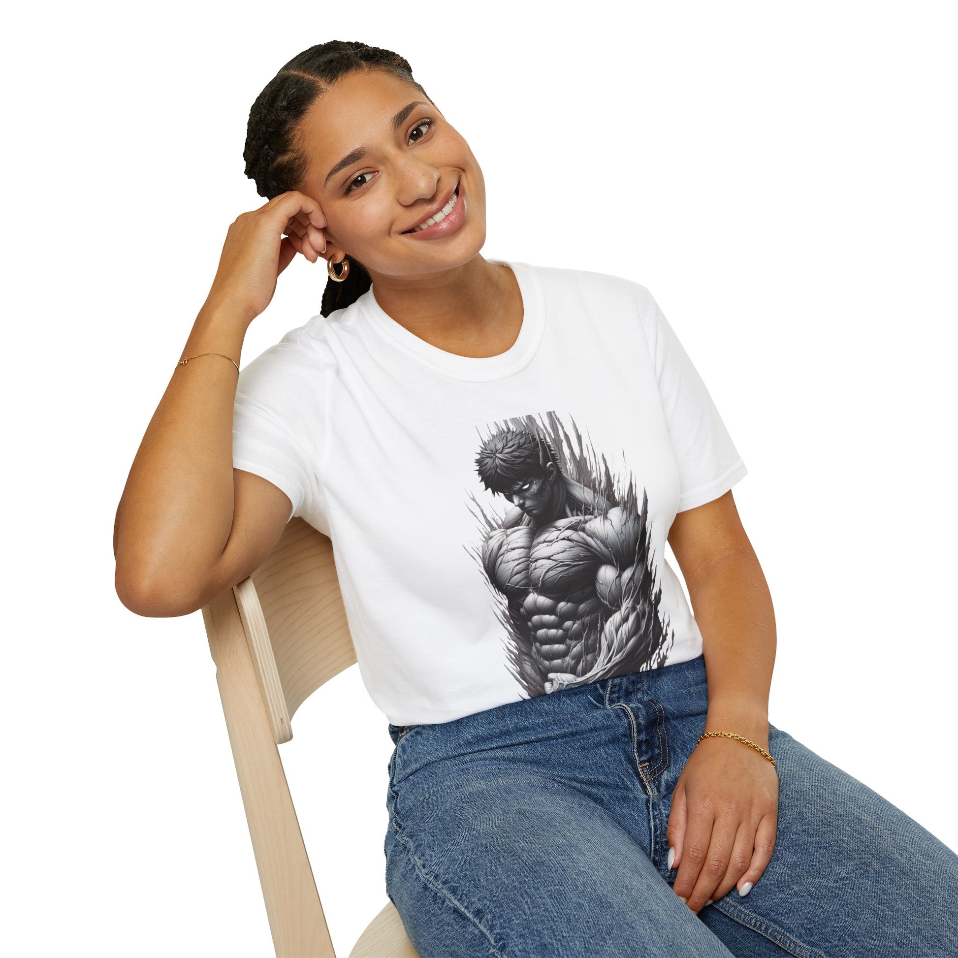 horror-themed apparel - UFC T Shirt | Unleash Fierce Confidence | UFC Tee with Baki Anime Inspiration for Fitness Lovers - high-quality material. premium horror movie t-shirt for spooky occasions. Order yours now and stand out with this exclusive piece!