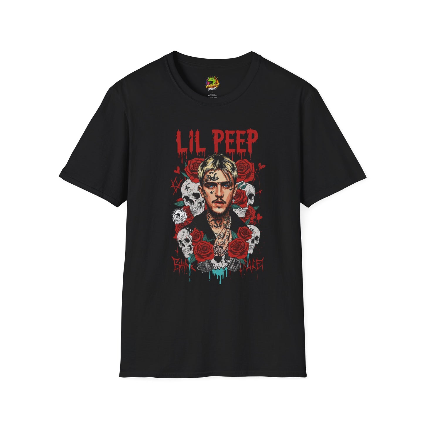 Lil Peep Merch T-Shirt - Original Vibroprint Studio Design - Goth Emo Rap Tee