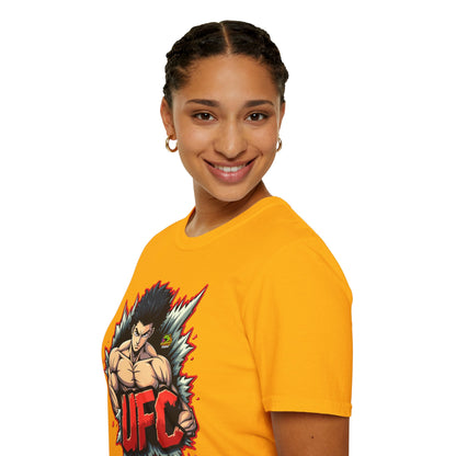 UFC T Shirt | Unleash Fierce Confidence | UFC Tee with Baki Anime Inspiration for Gym