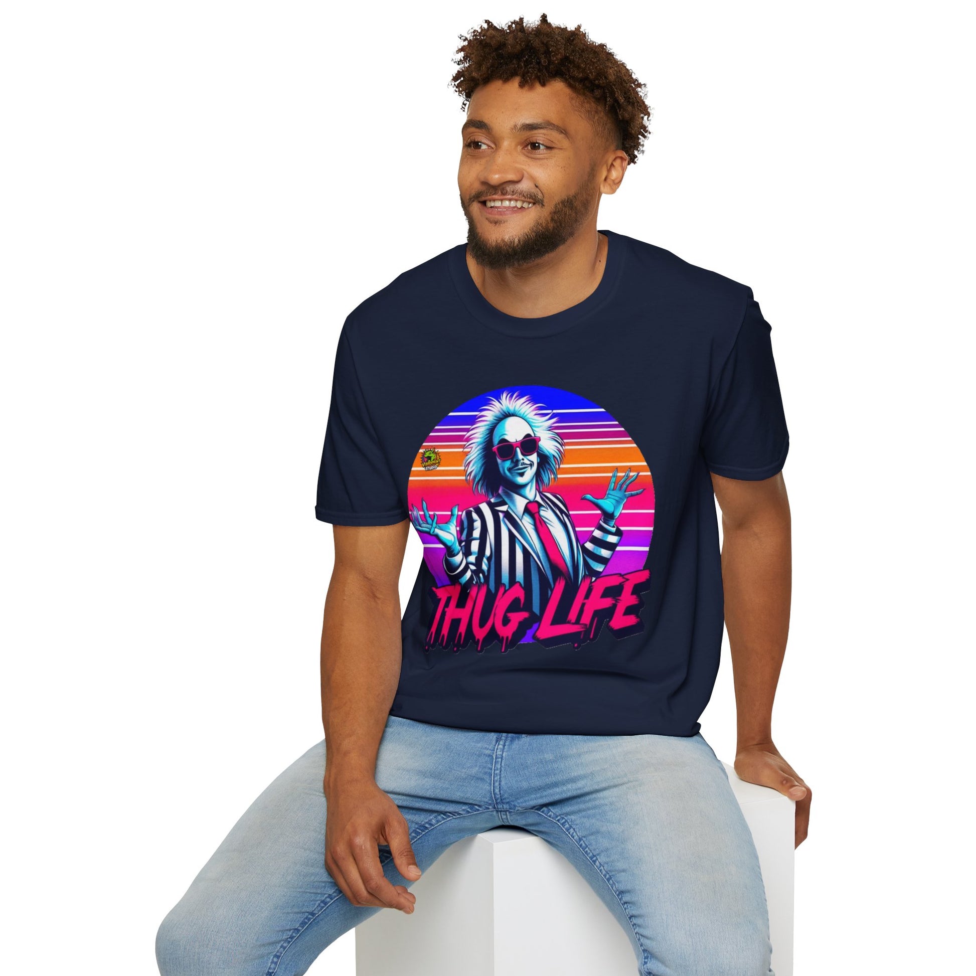 Halloween - Beetlejuice Shirt | Thug Life Halloween Tee | Classic Beetlejuice Graphic Shirt - premium material. perfect gift idea. Order yours now and stand out with this exclusive piece!