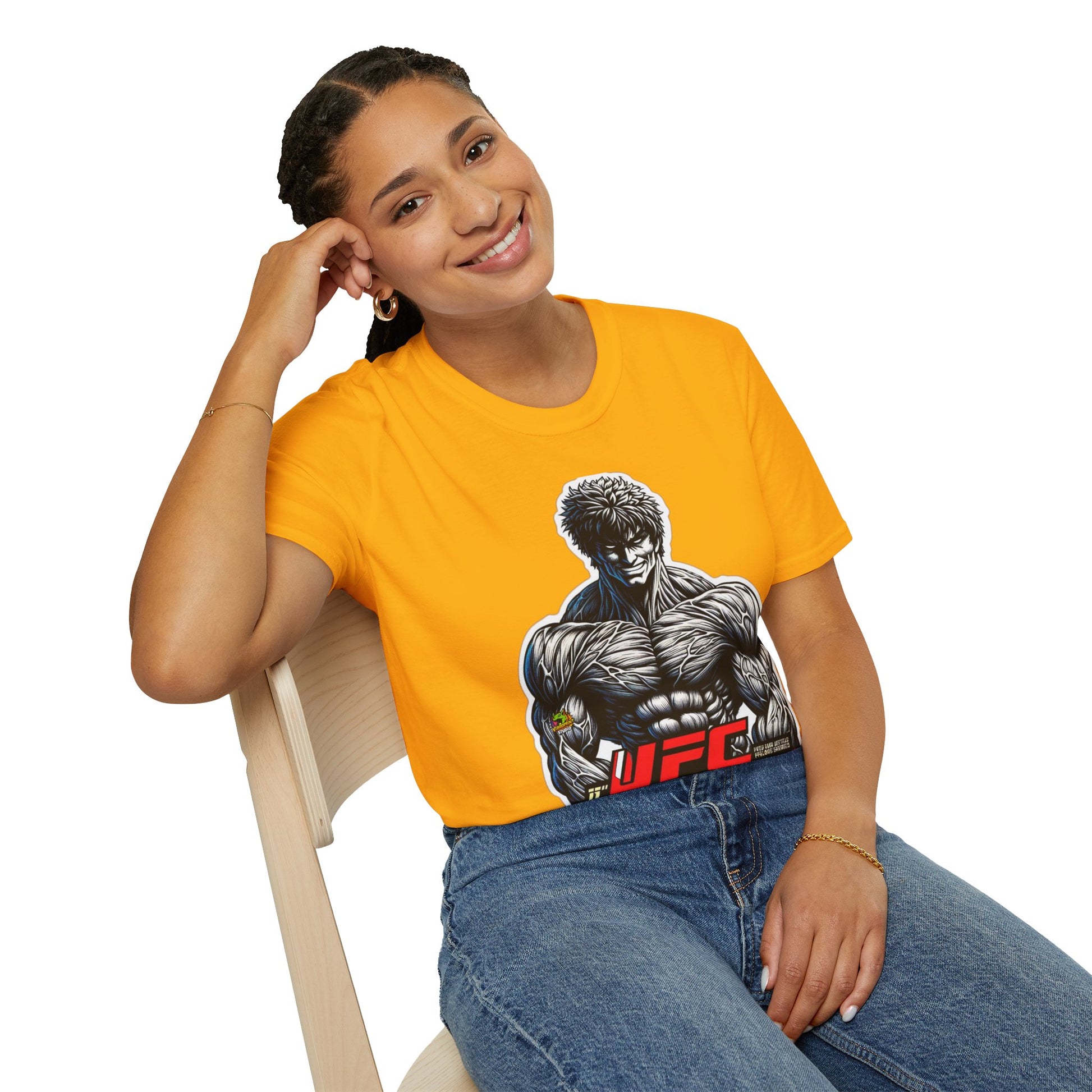 horror-themed apparel - UFC T Shirt | Unleash Fierce Confidence | UFC Tee for Gym and Baki Anime Lovers - trending style. perfect Halloween gift for fans of horror culture. Order yours now and stand out with this exclusive piece!