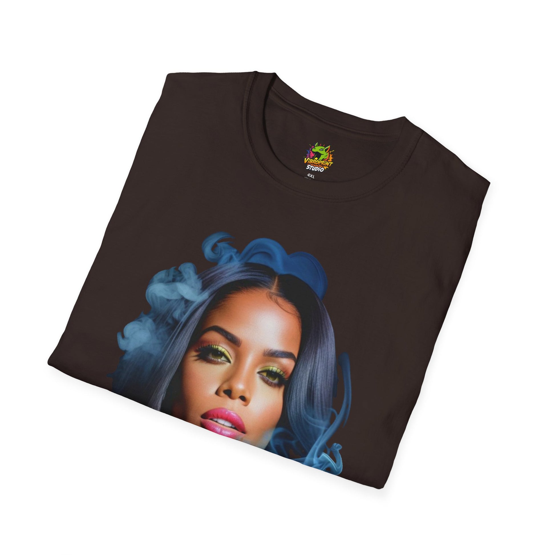 Iconic - Aaliyah shirt | Iconic Memorial Portrait T-Shirt | Tribute to the Princess of R&B - custom-made. limited stock. Order yours now and stand out with this exclusive piece!