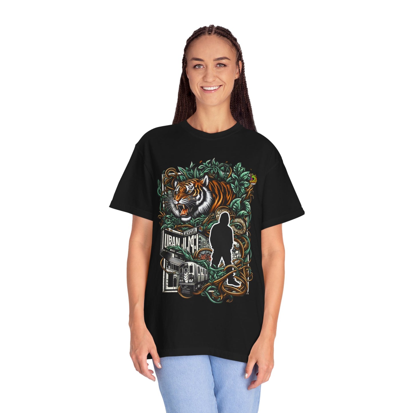 Nature - Urban Jungle Fusion Rapper Merch | Nature Meets City Hip-Hop T-Shirt Design - custom-made. limited stock. Order yours now and stand out with this exclusive piece!