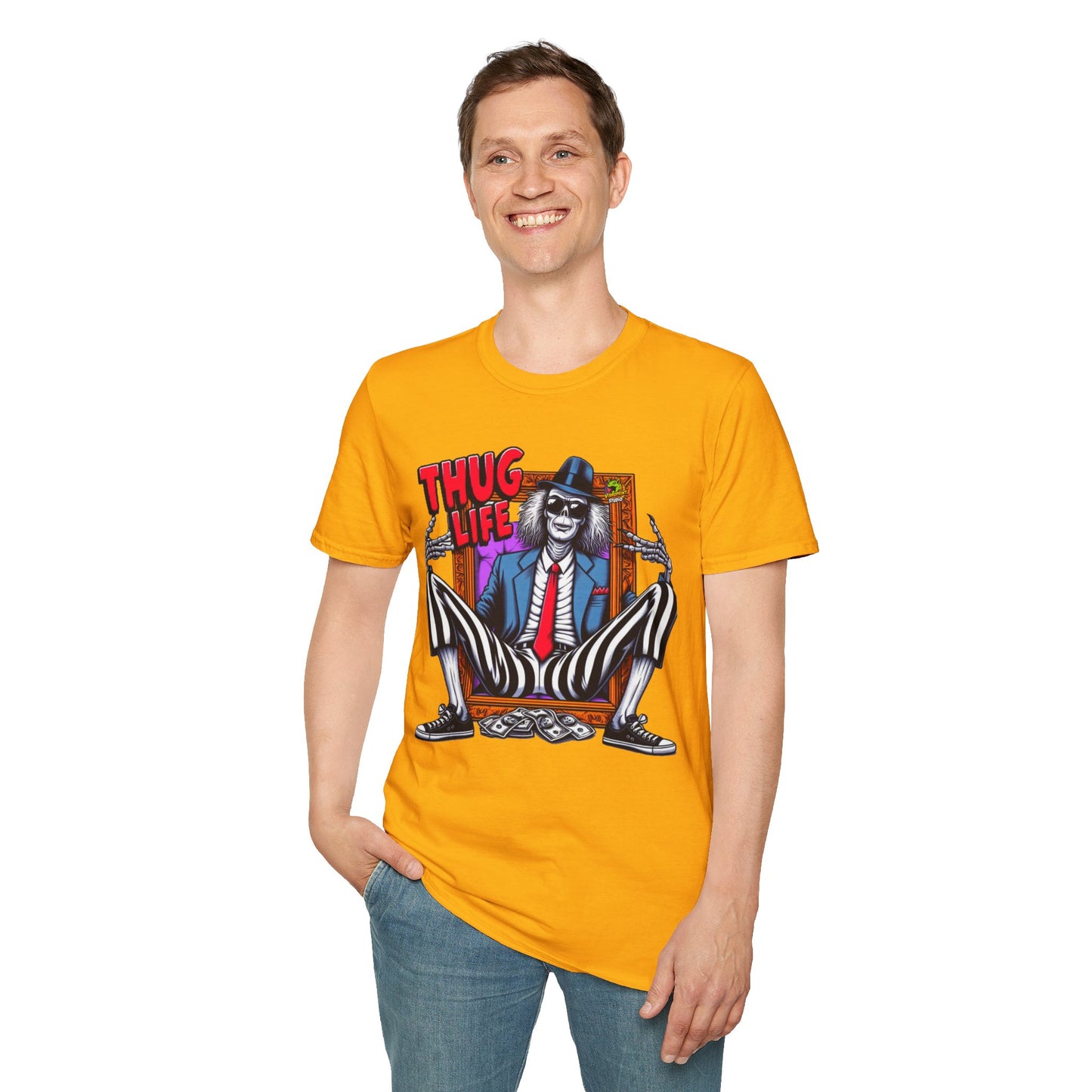 | - Beetlejuice Shirt | Thug Life Halloween Tee | Classic Beetlejuice T-Shirt for Fans - premium material. limited stock. Order yours now and stand out with this exclusive piece!