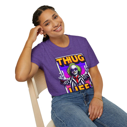 Graphic - Beetlejuice Shirt | Funny Thug Life Halloween Tee | Classic Beetlejuice Graphic T-Shirt - custom-made. perfect gift idea. Order yours now and stand out with this exclusive piece!