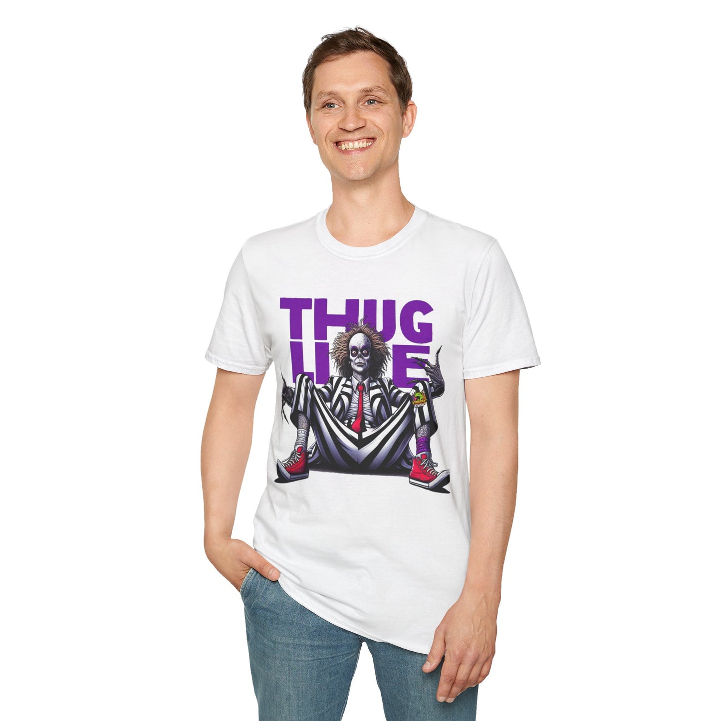 Beetlejuice - Beetlejuice Shirt | Thug Life Halloween Tee | Classic Beetlejuice Graphic T-Shirt for Fans - premium material. limited stock. Order yours now and stand out with this exclusive piece!