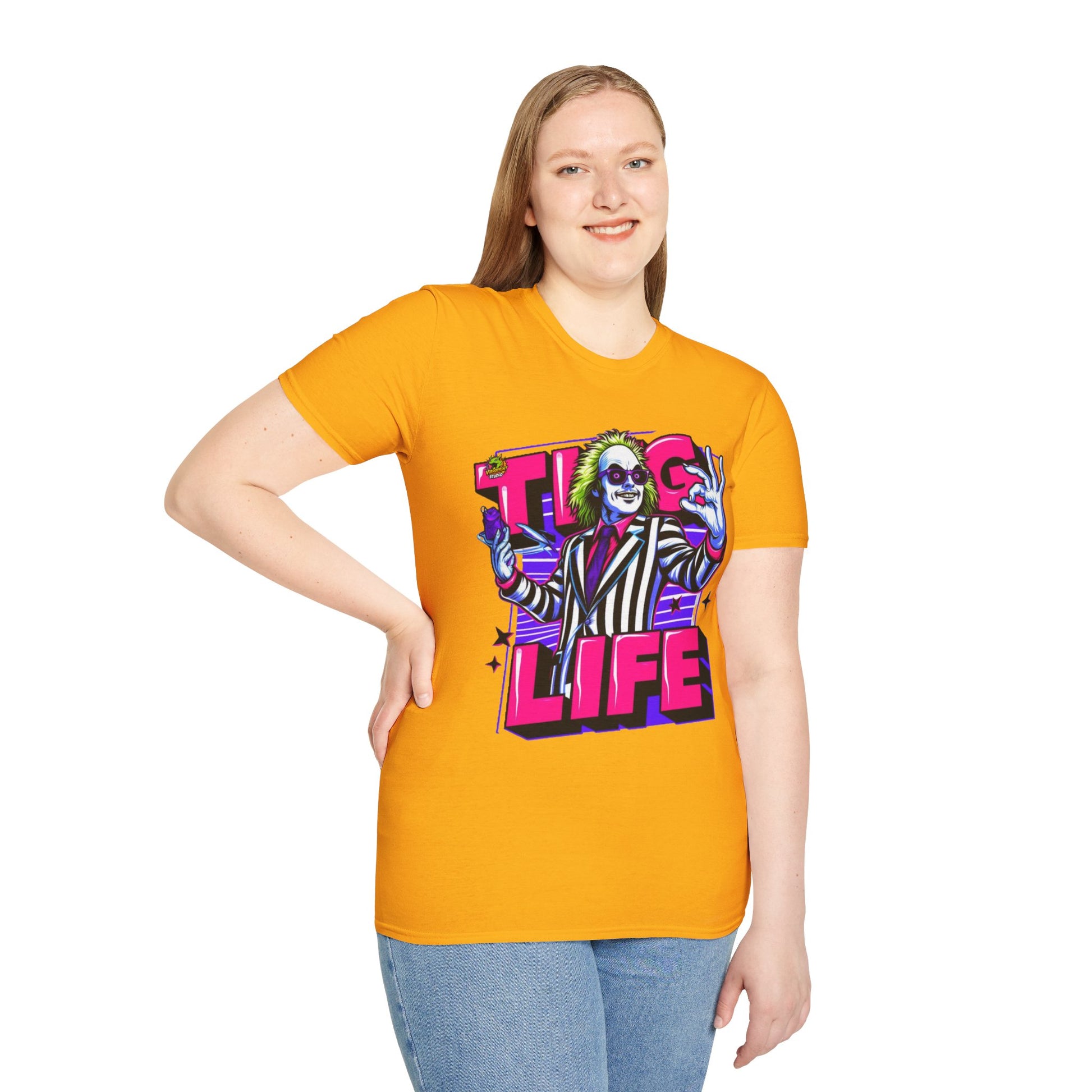 high-quality - Beetlejuice Shirt | Thug Life Halloween Graphic Tee | Spooky Beetlejuice T-Shirt - premium material. limited stock. Order yours now and stand out with this exclusive piece!