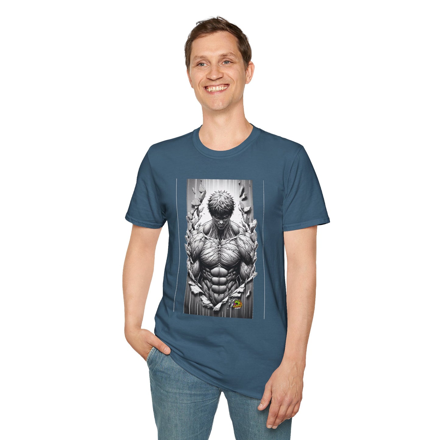 UFC T Shirt | Unleash Fierce Confidence | UFC Tee with Baki Anime Influence for Athletes