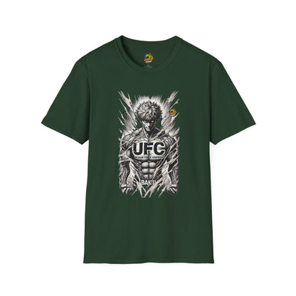 | - UFC T Shirt | Unleash Fierce Confidence | UFC Tee with Baki Anime T Shirt Inspiration - custom-made. perfect gift idea. Order yours now and stand out with this exclusive piece!