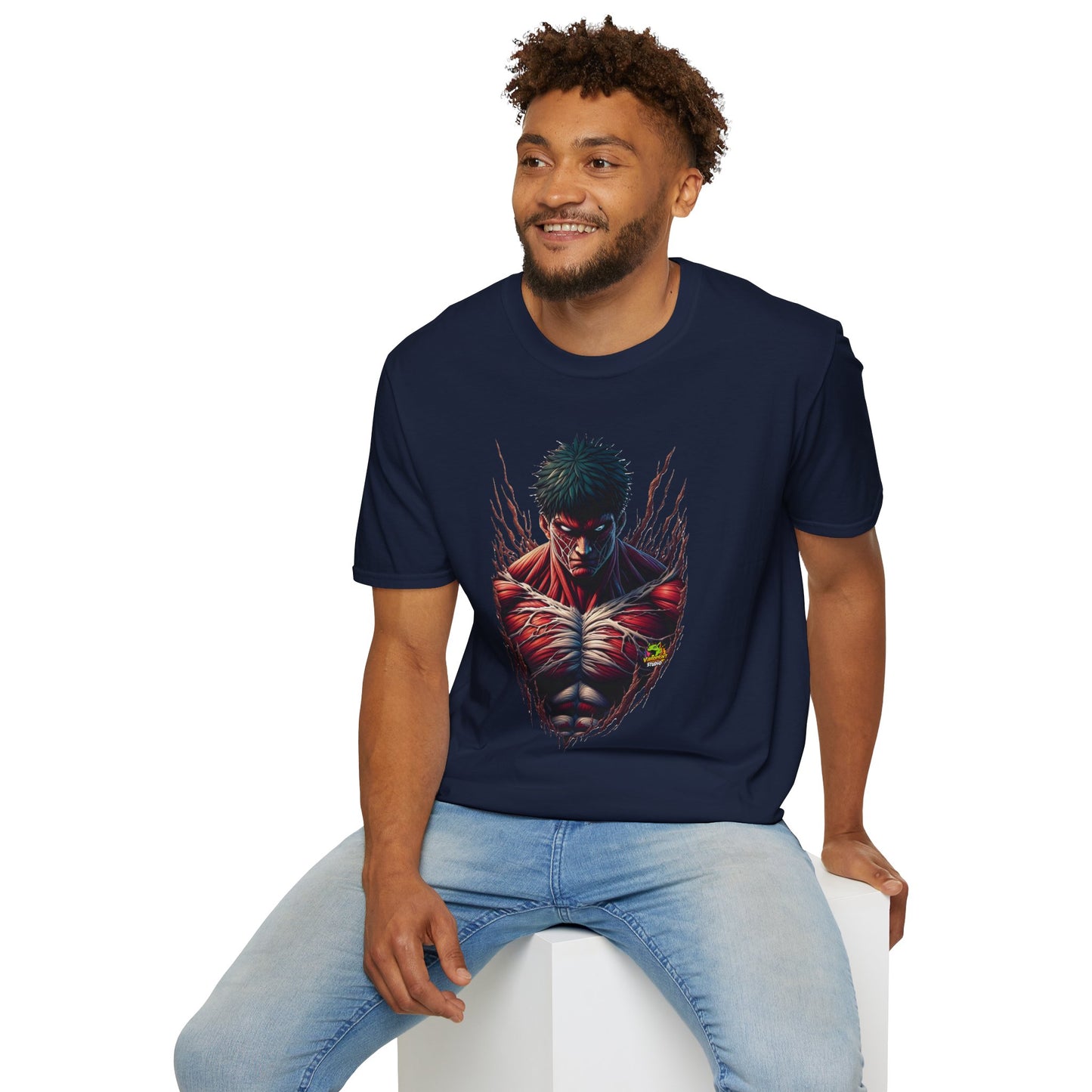 product - UFC T Shirt | Unleash Fierce Confidence | UFC Tee with Baki Anime Elements for Fitness Lovers - premium material. perfect gift idea. Order yours now and stand out with this exclusive piece!