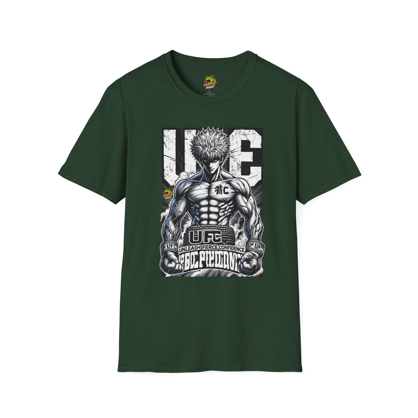 UFC - UFC T Shirt | Unleash Fierce Confidence | Motivational UFC Tee with Baki Anime T-Shirt design - custom-made. perfect gift idea. Order yours now and stand out with this exclusive piece!