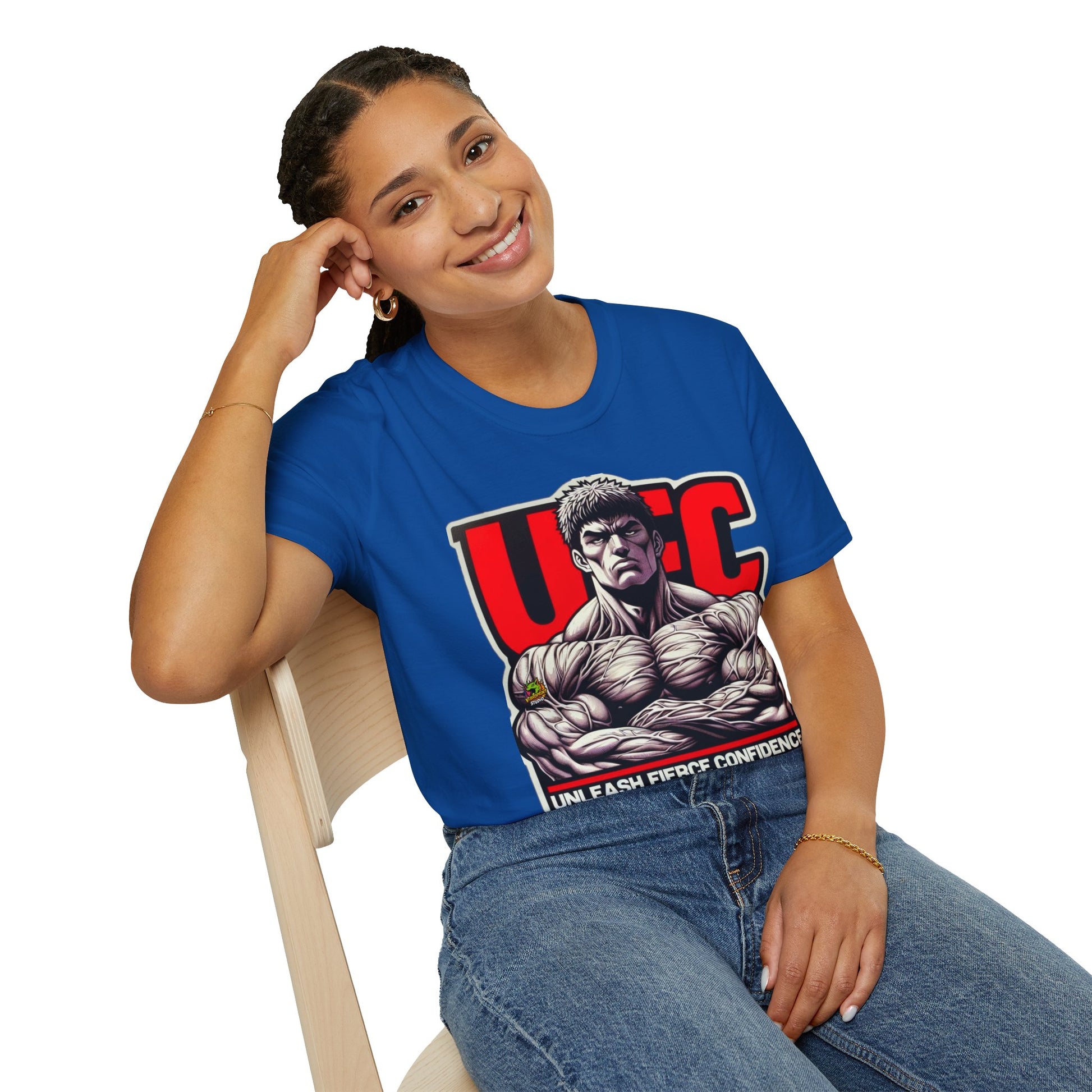 Fitness - UFC T Shirt | Unleash Fierce Confidence | UFC Tee with Baki Anime Strength for Fitness Fans - premium material. perfect gift idea. Order yours now and stand out with this exclusive piece!