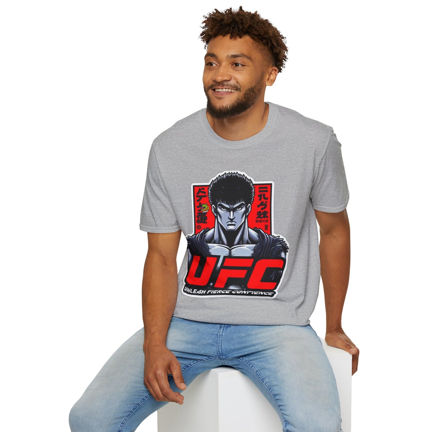 UFC T Shirt | Unleash Fierce Confidence | UFC Tee with Baki Anime Style