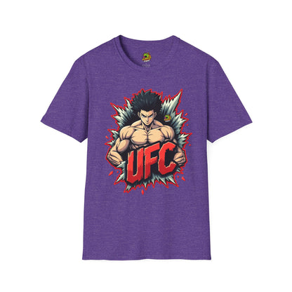 Anime - UFC T Shirt | Unleash Fierce Confidence | UFC Tee with Baki Anime Inspiration for Gym - premium material. perfect gift idea. Order yours now and stand out with this exclusive piece!