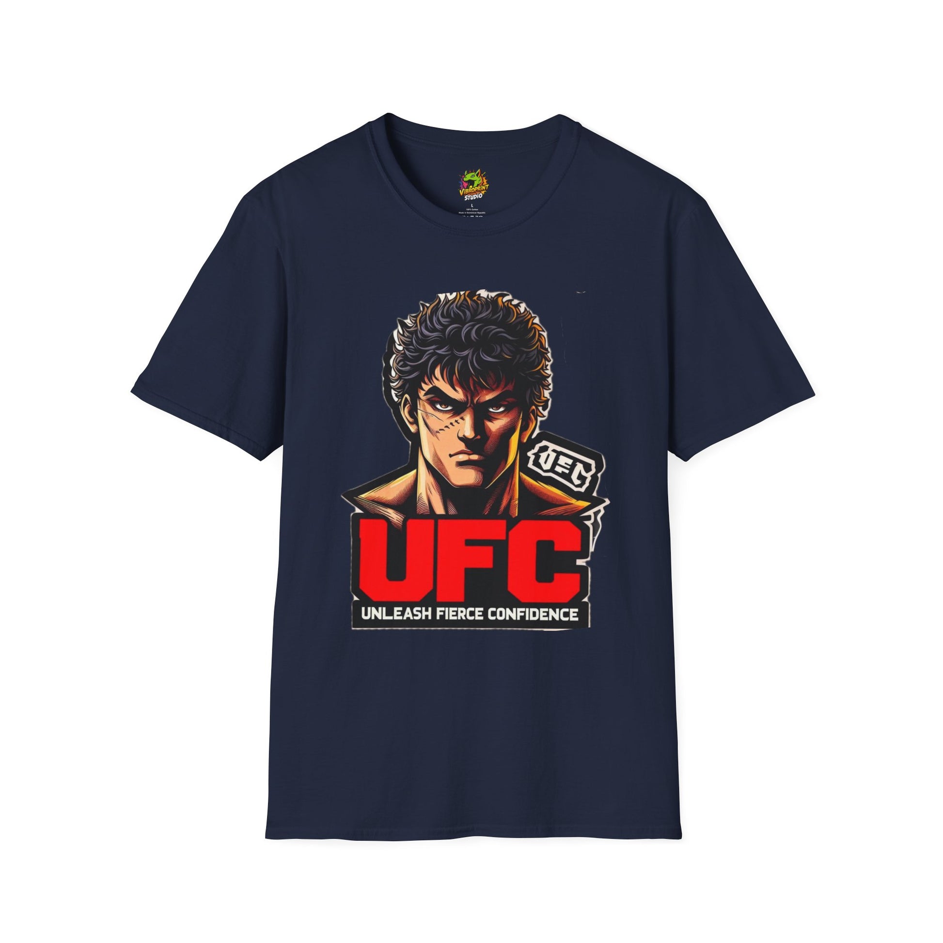 | - UFC T Shirt | Unleash Fierce Confidence | Motivational UFC Tee with Baki Anime Elements - custom-made. limited stock. Order yours now and stand out with this exclusive piece!