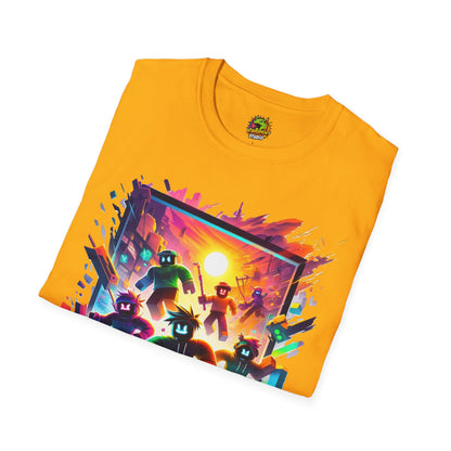 Roblox Adventure T-Shirt for Boys & Girls | Roblox Graphic Tee | Roblox Kids Clothing | Great Roblox Gift