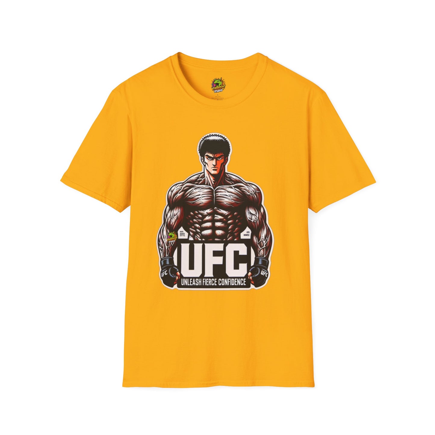 UFC - UFC T Shirt | Unleash Fierce Confidence | UFC Tee with Baki Anime Inspiration for Athletes - custom-made. perfect gift idea. Order yours now and stand out with this exclusive piece!