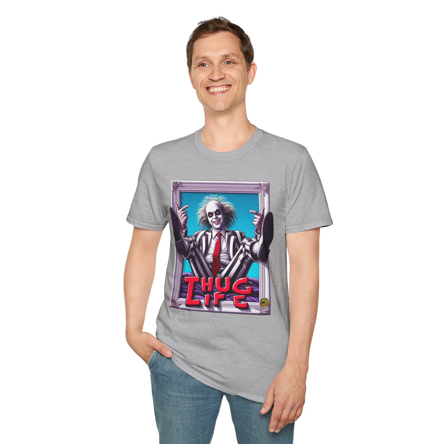 high-quality - Beetlejuice Shirt | Thug Life Halloween Graphic T-Shirt | Funny Beetlejuice Tee - custom-made. perfect gift idea. Order yours now and stand out with this exclusive piece!