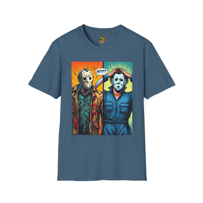 Funny - Jason Voorhees & Michael Myers Shirt | Funny Halloween Picnic Tee - premium material. limited stock. Order yours now and stand out with this exclusive piece!