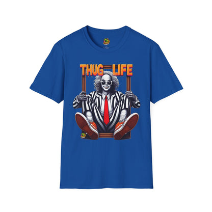 Inspired - Beetlejuice Shirt | Thug Life Inspired T-Shirt | Classic Halloween Beetlejuice Tee - premium material. limited stock. Order yours now and stand out with this exclusive piece!