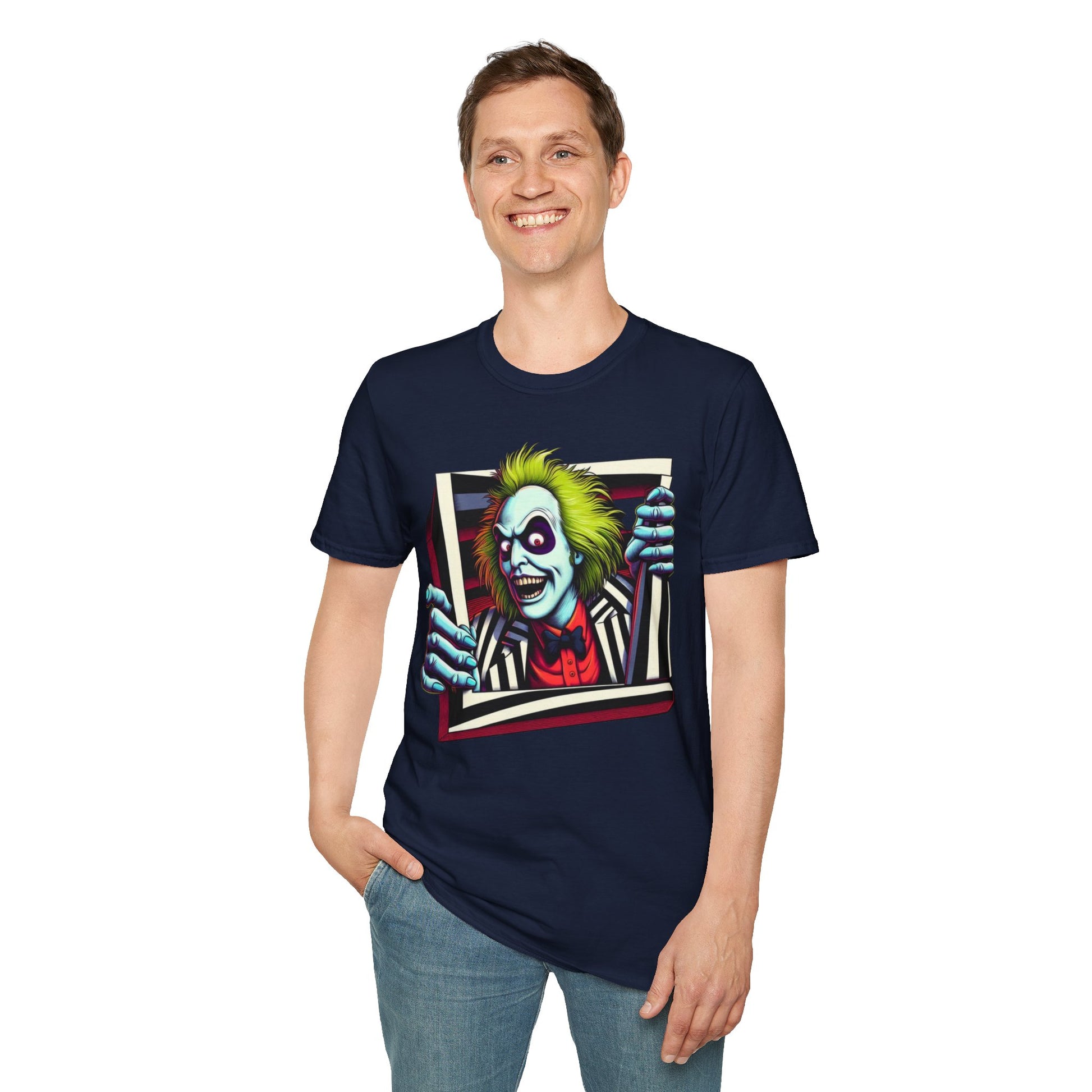 high-quality - Beetlejuice Shirt | Retro Halloween Graphic Tee | Classic Beetlejuice Movie Style | Funny and Spooky T-Shirt for Adults - custom-made. limited stock. Order yours now and stand out with this exclusive piece!