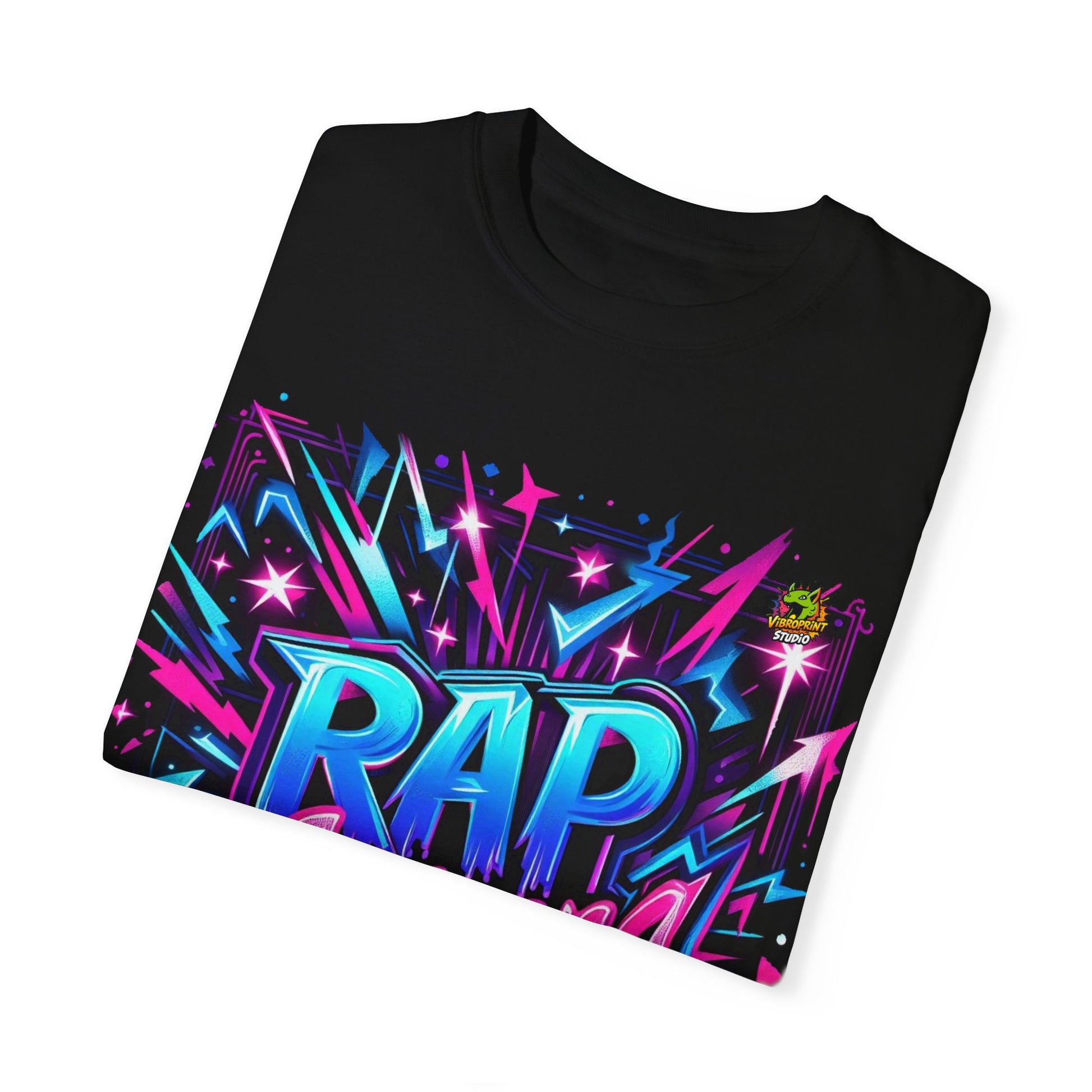 Merch - Neon Graffiti Rapper Merch T-Shirt | Urban Hip-Hop Street Style Design - custom-made. perfect gift idea. Order yours now and stand out with this exclusive piece!