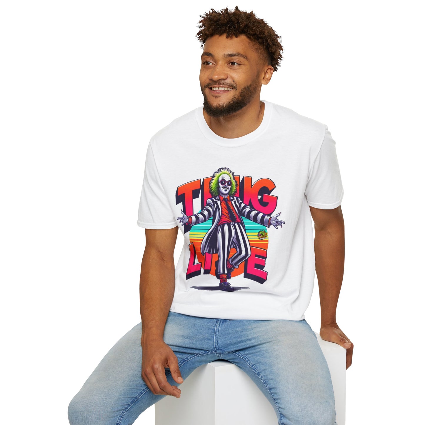 high-quality - Beetlejuice Shirt | Funny Thug Life Halloween Tee | Classic Beetlejuice T-Shirt for Fans - custom-made. perfect gift idea. Order yours now and stand out with this exclusive piece!