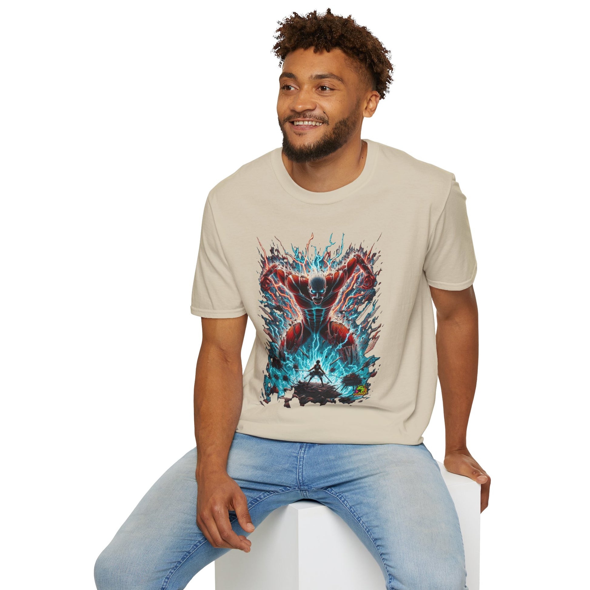 Eren Yeager Titan’s Courage Tee | Official Attack on Titan Shirt | - VibroPrint Studio