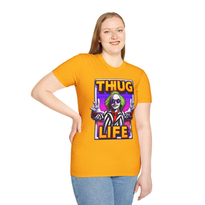 Life - Beetlejuice Shirt | Funny Thug Life Halloween Tee | Classic Beetlejuice Graphic T-Shirt - premium material. perfect gift idea. Order yours now and stand out with this exclusive piece!