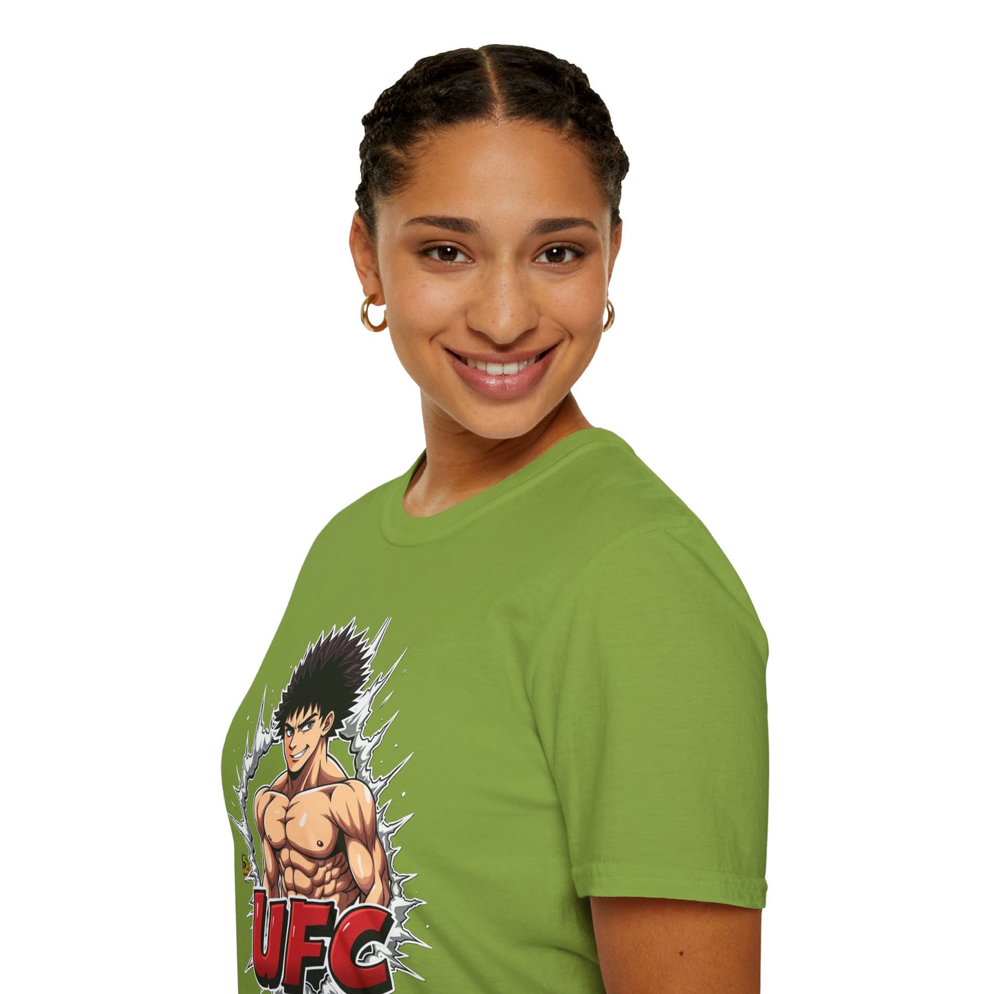 UFC T Shirt | Unleash Fierce Confidence | Motivational UFC Tee with Baki Anime Elements