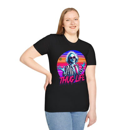 Beetlejuice - Beetlejuice Shirt | Thug Life Halloween Tee | Classic Beetlejuice Graphic Shirt - custom-made. perfect gift idea. Order yours now and stand out with this exclusive piece!