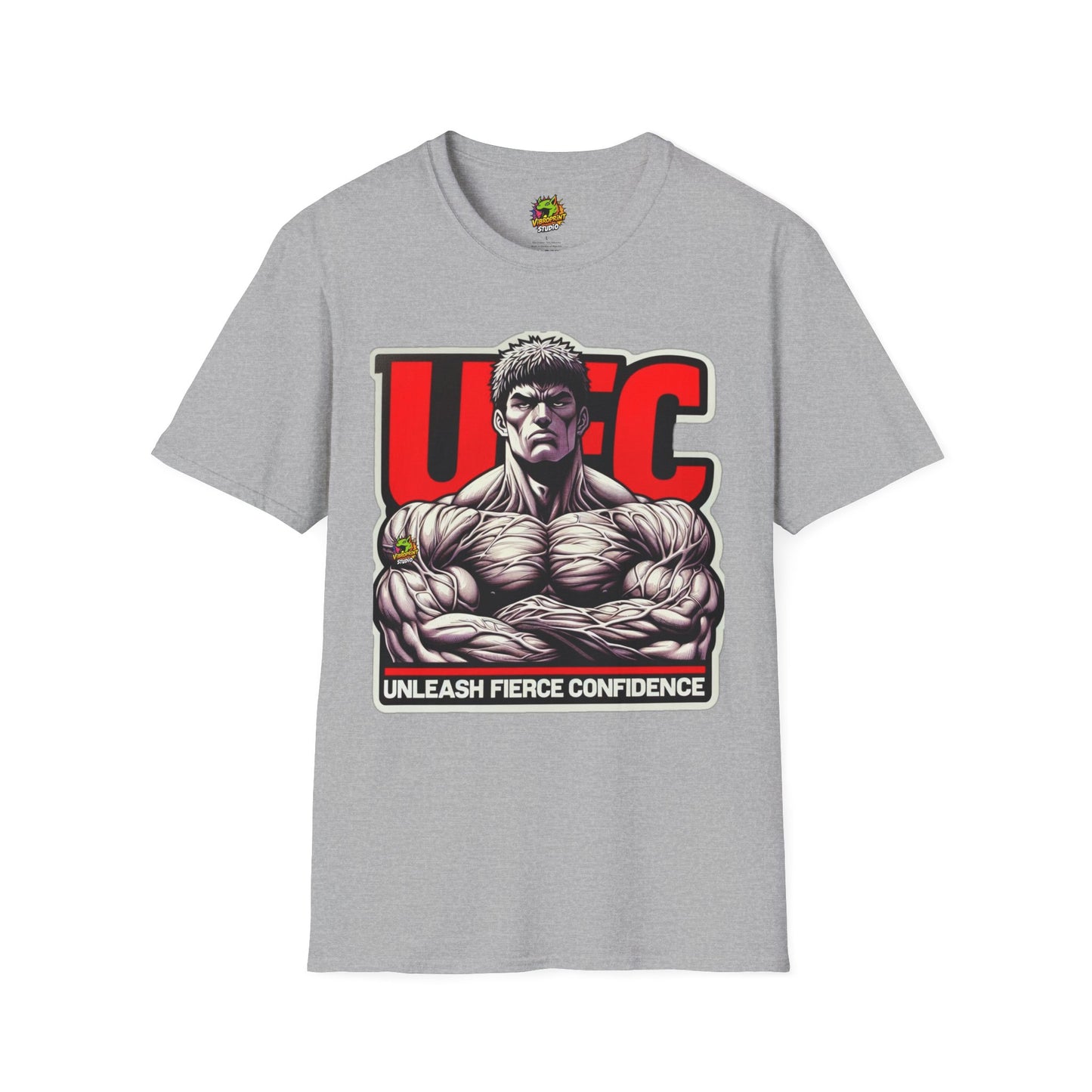 Unleash - UFC T Shirt | Unleash Fierce Confidence | UFC Tee with Baki Anime Strength for Fitness Fans - premium material. perfect gift idea. Order yours now and stand out with this exclusive piece!